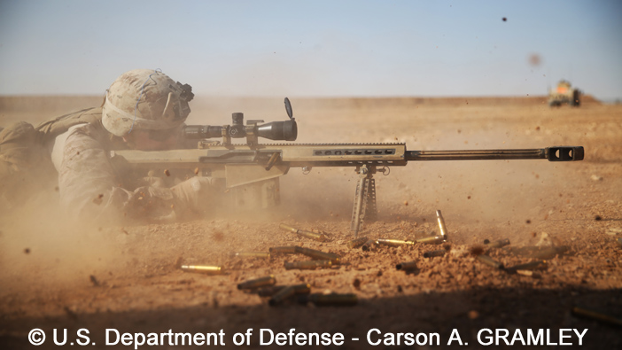 M107 Rifle, Scoped, Long Range, .50 Caliber ; United States Marine Corps