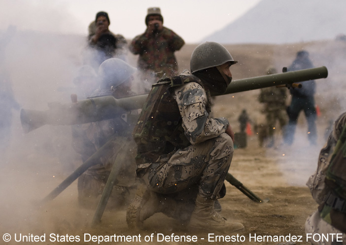 SPG-9 ; Police Nationale Afghane, Garde-Frontières