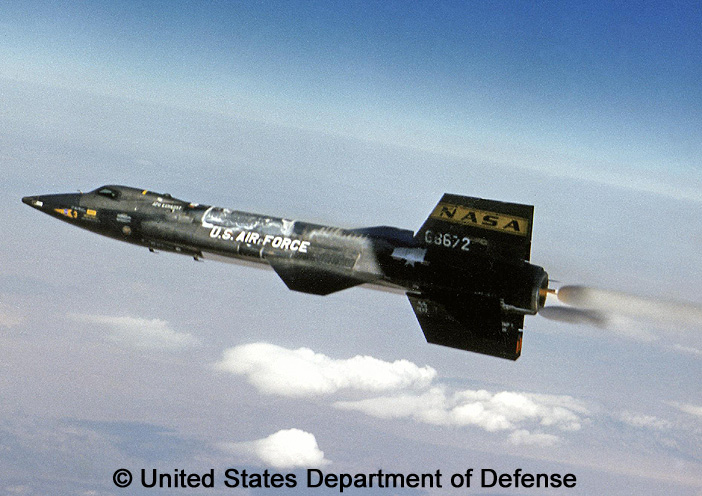 eXperimental, standard aircraft, basic mission : X-15