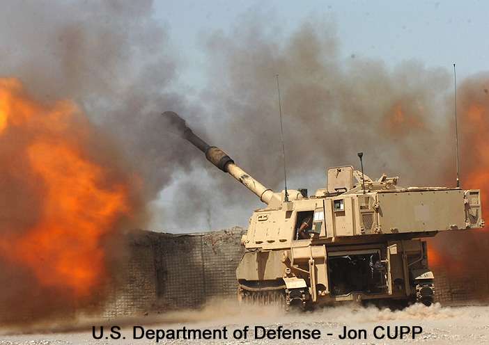 M109A6 "Paladin", Battery B, 1st “Dragon” Battalion, 82nd Field Artillery Regiment, US Army, Irak ; 2007