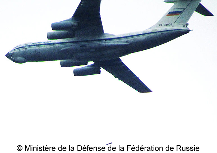 Il-76 MD : essai de bombardement
