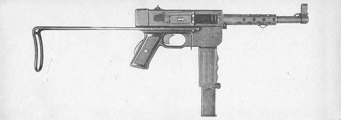 MAT 49 : Manufacture d'Armes de Tulle, modèle 1949 ; PM MAT 49 en configuration de tir