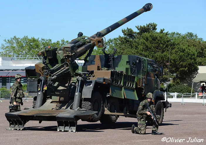 6103-0021 : Canon automoteur de 155mm CAESAR, 68e Régiment d'Artillerie d'Afrique ; 2014