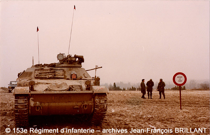 VTT CH M56, tourelleau S470, Poste de Commandement Régimentaire, 153e Régiment d'Infanterie ; 1979