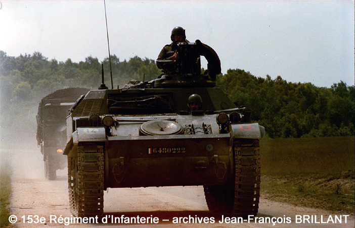VTT CH M56, tourelleau S470, Poste de Commandement d'Unité Elémentaire, 648-0222, 153e Régiment d'Infanterie ; 1978