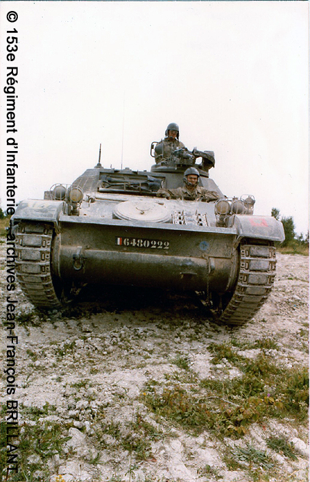 VTT CH M56, tourelleau S470, Poste de Commandement d'Unité Elémentaire, 648-0222, 153e Régiment d'Infanterie ; 1978