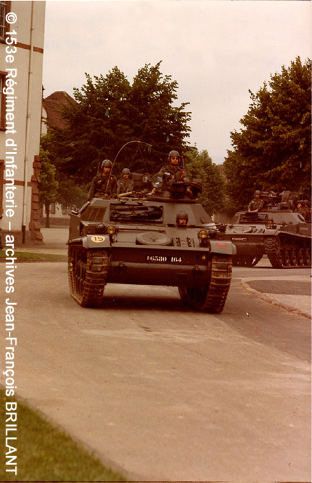VTT CH M56, tourelleau S470, Poste de Commandement d'Unité Elémentaire, 638-0164, 153e Régiment d'Infanterie ; 1978