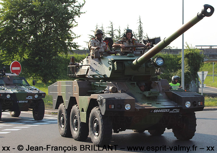 6844-0253 : Panhard ERC90D (Engin Roues Canon de 90mm, Dieselisé) Sagaie, Régiment d'Infanterie-Chars de Marine ; 2013