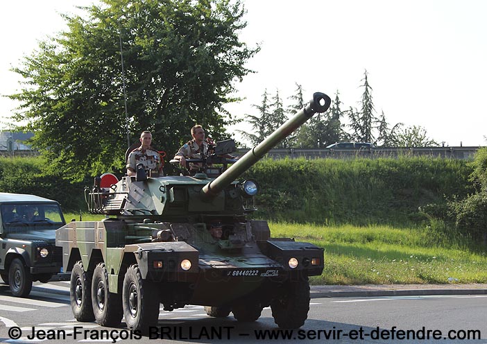 6844-0222 : Panhard ERC90D (Engin Roues Canon de 90mm, Dieselisé) Sagaie, Régiment d'Infanterie-Chars de Marine ; 2013