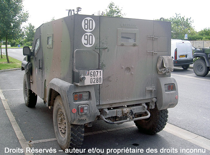 Panhard PVP (Petit Véhicule Protégé) Mk1, version Rang, 6071-0280, unité inconnue ; 2013