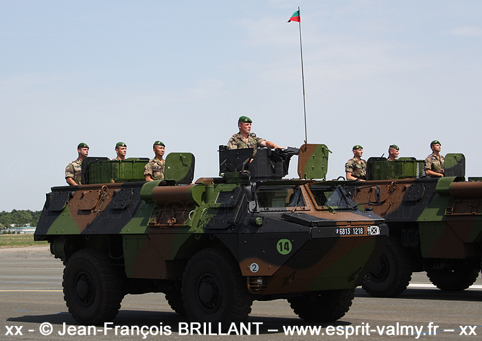 6813-1218 : VAB P (Personnel), surblindé, 2e Régiment Etranger d'Infanterie ; 2010