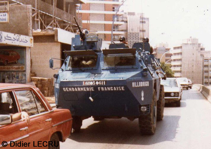 6803-0611 : VAB P, 7,62, Détachement de Protection de l'Ambassade de France, Beyrouth ; date inconnue