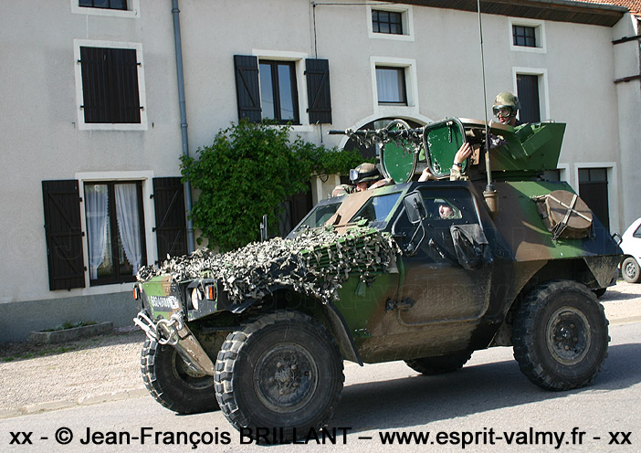 Panhard VBL (Véhicule Blindé Léger) 12,7, tourelleau CTM105, 6924-0188, 1er-2e Régiment de Chasseurs, Groupe d'Escadrons 1er Chasseurs ; 2005