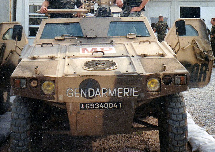 Panhard VBL (Véhicule Blindé Léger), 7,62, 6934-0041, Peloton de Gendarmerie de Surveillance et d'Investigation, SFOR ; 1997