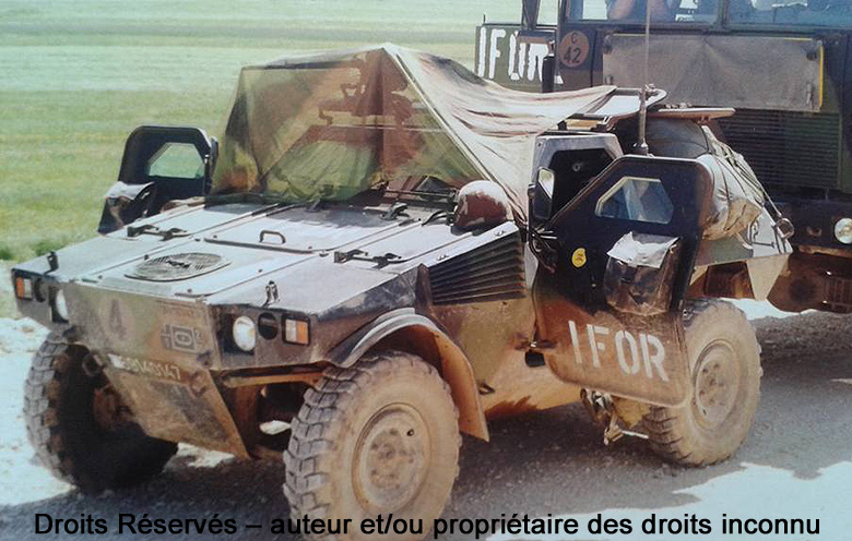 Panhard VBL (Véhicule Blindé Léger) 7,62, 6914-0147, 1er Régiment d'Artillerie de Marine, IFOR ; 1995
