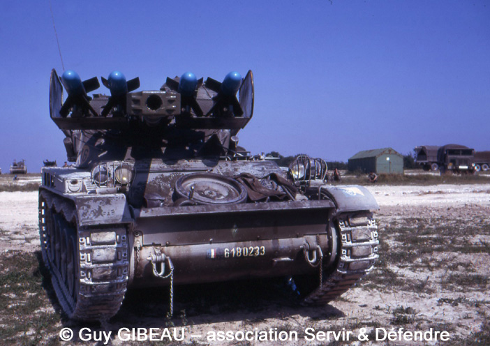 618-0233 : AMX 13-75 SS11 TCM (Télé Commande Manuelle, 8e Groupe de Chasseurs Mécanisés ; date inconnue