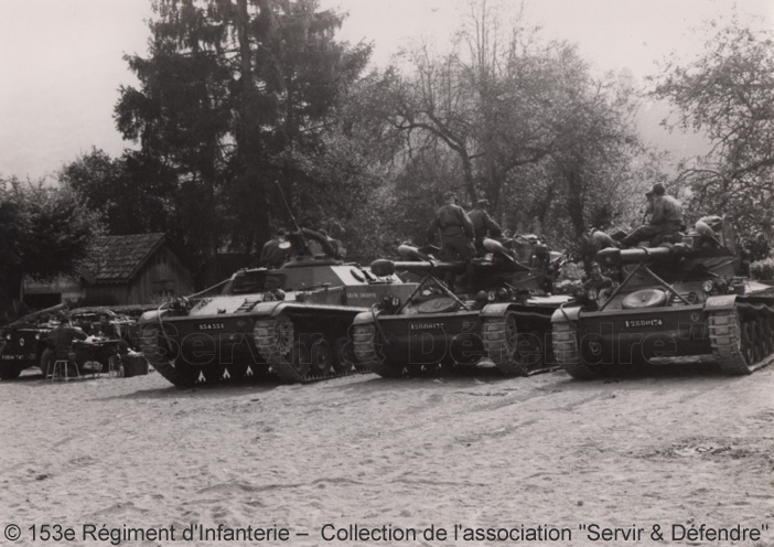 AMX 13-75 SS11 TCM (Télé Commande Manuelle), 153e Régiment d'Infanterie ; 1979