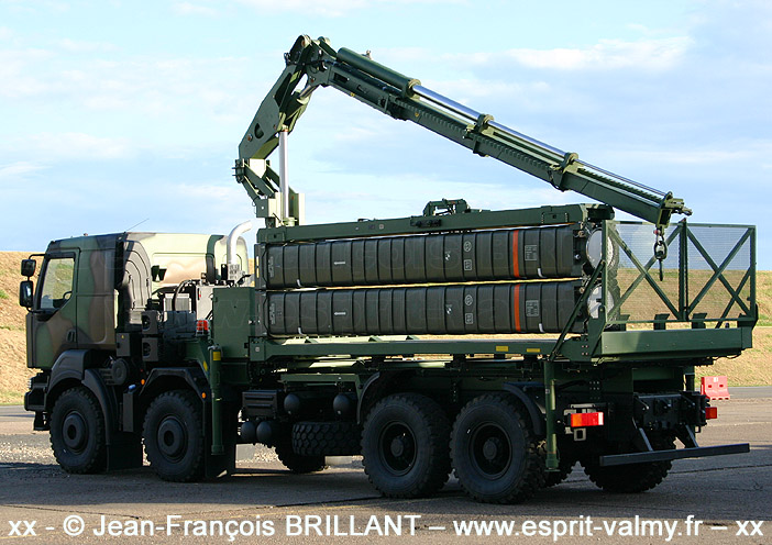 Eurosam SAMP/T "Mamba", Module de Rechargement Terrestre, Renault Kerax 460.32 dXi, 8x4, Escadron de Défense Sol-Air 02.950 "Sancerre" ; 2008