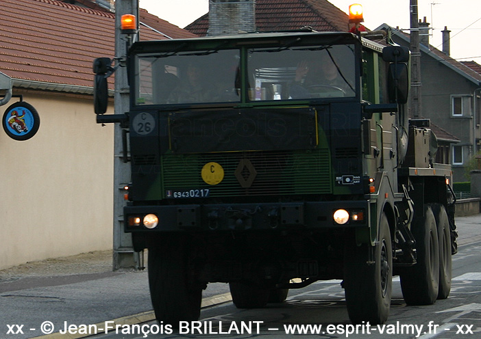 6943-0217 : Renault TRM 10.000 CLD (Camion Lourd de Dépannage), 1er Régiment d'Artillerie ; 2005
