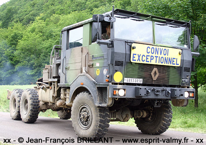 Renault TRM 10.000 TSR PFM (Tracteur de Semi-Remorque pour Pont Flottant Motorisé), 6893-0658, 1er Régiment du Génie ; 2007