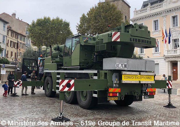 Liebherr LTM 1055, Grue Polyvalente Lourde, 6063-0424, 519e Groupe de Transit Maritime ; 2019