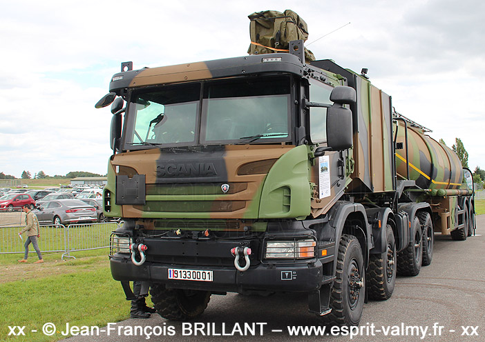 Scania P440 8x6, CARAPACE, 9133-0001, Direction de l'Exploitation et de la Logistique Pétrolières Inter-Armées ; 2018