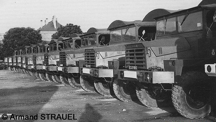 Berliet GBC8KT, cargo, bâchés, 9e Régiment du Génie ; 1964