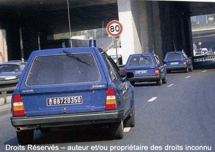 6872-0350 : Citroën CX25 break, Groupe d'Intervention de la Gendarmerie Nationale ; date inconnue