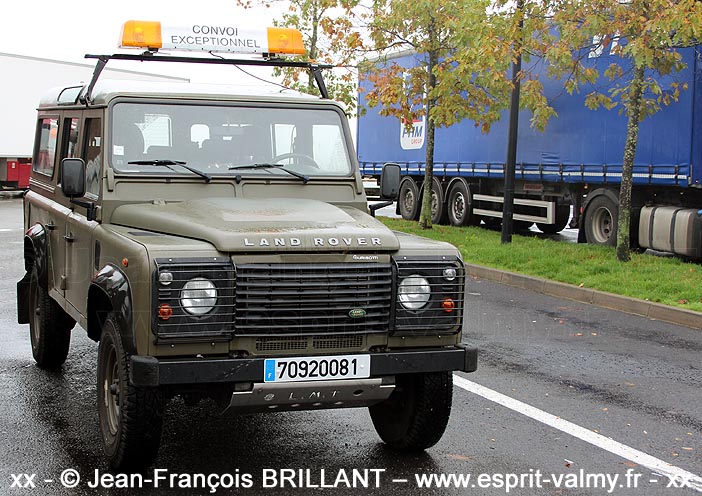 7092-0081 : Land Rover Defender 110 Td4 2.4 "Station Wagon, 25e Régiment du Génie de l'Air ; 2013