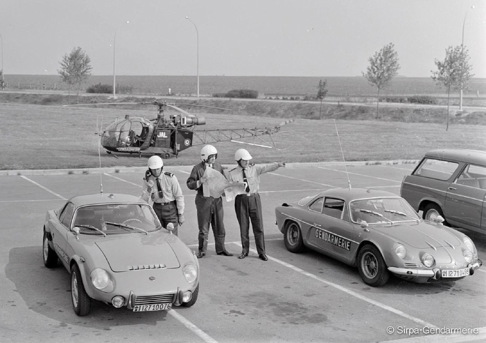 Matra Djet 5S, 271-0076, véhicule rapide d'intervention, Gendarmerie ; 1966