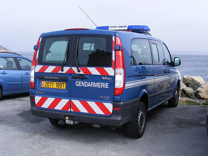 Mercedes Vito 111 CDI 4x4, 2071-1897, Groupement de Gendarmerie Départementale du Finistère ; 2008