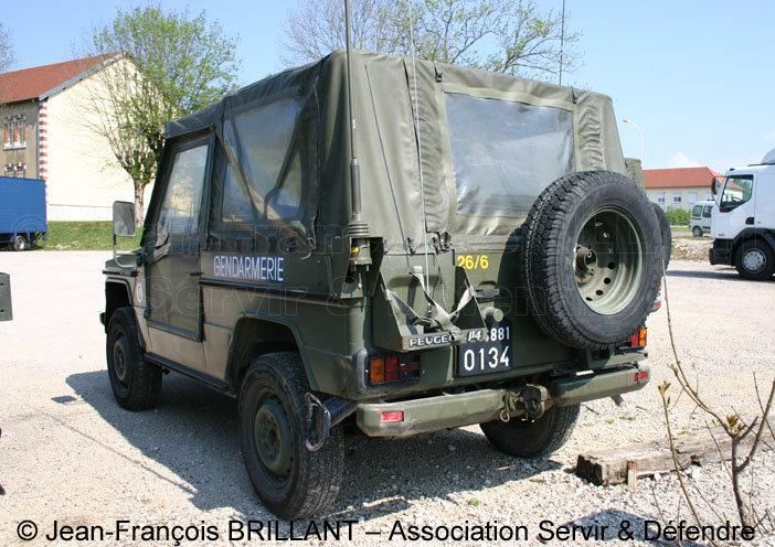 6881-0134 : Peugeot P4, Escadron de Gendarmerie Mobile 26/6 ; 2007