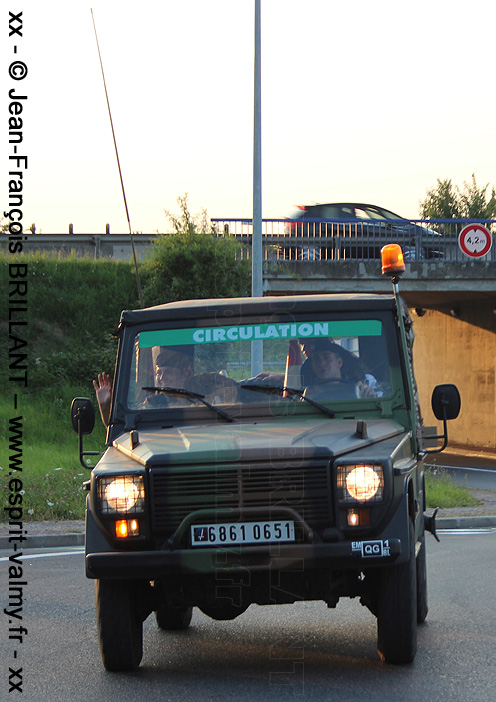 6861-0651 : Peugeot P4, Etat-Major de la 1ère Brigade Logistique, détaché au Groupement de Circulation Routière "14 juillet" ; 2013