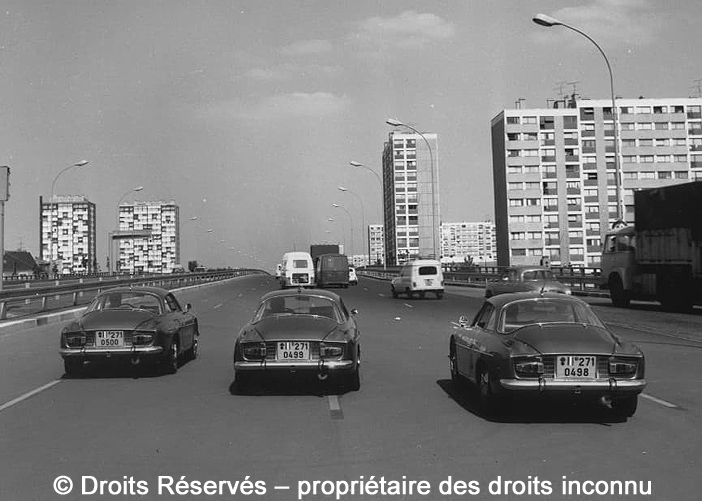 Alpine Renault Berlinette 1500, 271-0498, 271-0499, 271-0500, Gendarmerie ; 1967