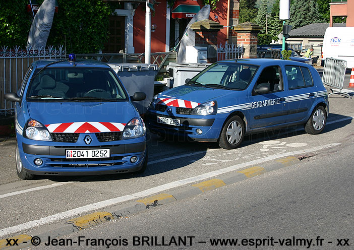 2041-0252 et 2031-2369 ; Renault Clio 1.5 dCi, Groupement de Gendarmerie Départementale du Haut-Rhin