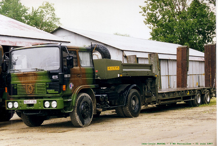 6893-1384 : Renault G290, TSR, porte-engins du Génie, 5e Régiment du Génie ; 1997