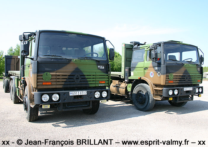 Renault G290 VTL (Véhicule de Transport Logistique), 6913-0317 et 6913-0318, 7e Bataillon du Train ; 2007