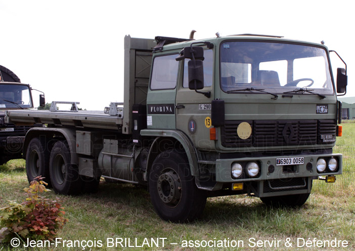 6903-0058 : Renault G290 VTL (Véhicule de Transport Logistique), 15e Bataillon du Train ; 2009