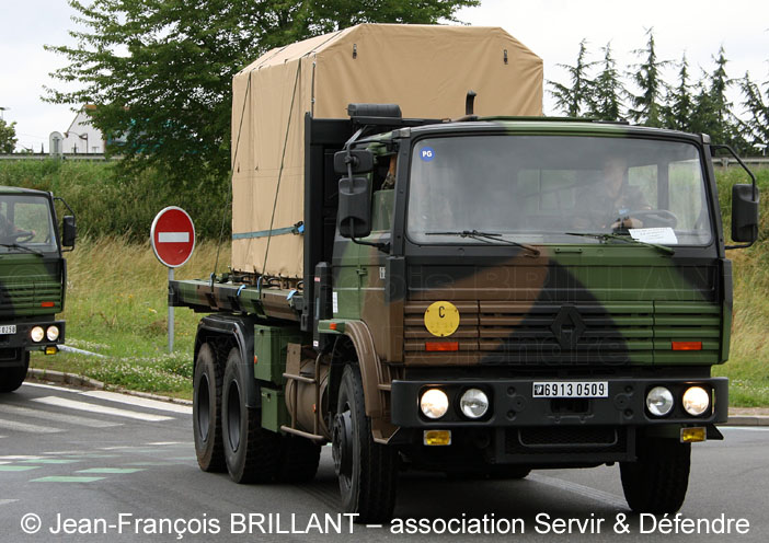 Renault G290 VTL (Véhicule de Transport Logistique), 6913-0509, UMTE, 13e Régiment du Génie ; 2012