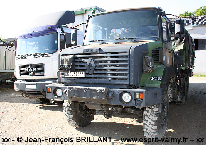 6043-0333 : Renault GBC180, cabine tôlée type 1.2, cargo, BMH, 13e Régiment du Génie ; 2011
