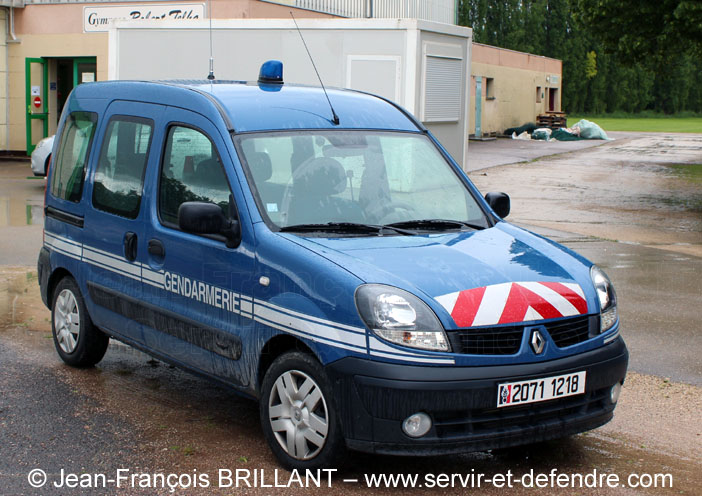 2071-1218 : Renault Kangoo 1.5dCi 85, Groupement de Gendarmerie Départementale 21 ; 2013