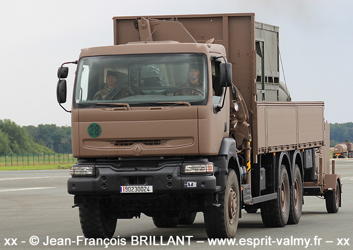 Renault Kerax 370.26, 6x6, Bras de Manutention Hydraulique, 9023-0024, Base Pétrolière Inter-Armées, 2021