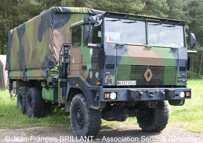 6903-0540 : Renault TRM 10.000 cargo, BMH (Bras de Manutention Hydraulique), couchette, 1er Régiment du Génie ; 2005