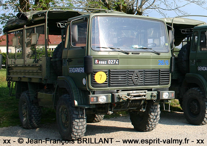 Renault TRM 2.000 "Maintien de l'Ordre", 6882-0274, Escadron de Gendarmerie Mobile 26/6 ; 2007
