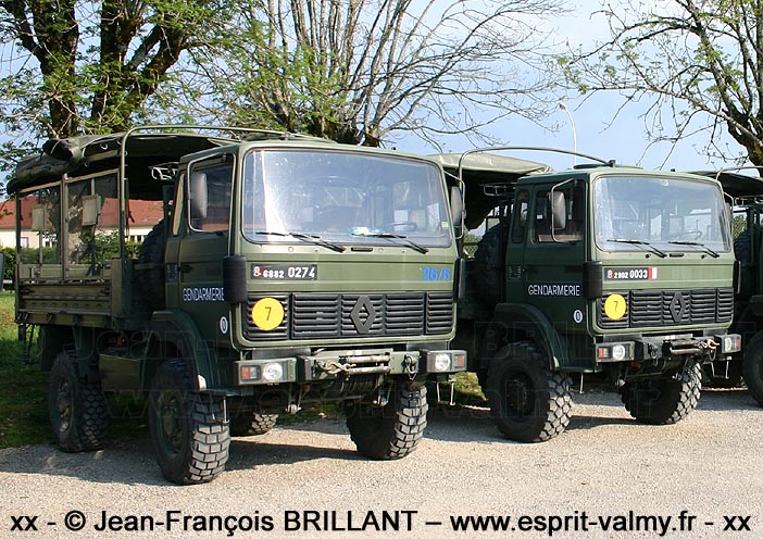 Renault TRM 2.000 "Maintien de l'Ordre", 6882-0274, Escadron de Gendarmerie Mobile 26/6, 2902-0033, Groupement Blindé de la Gendarmerie Mobile ; 2007
