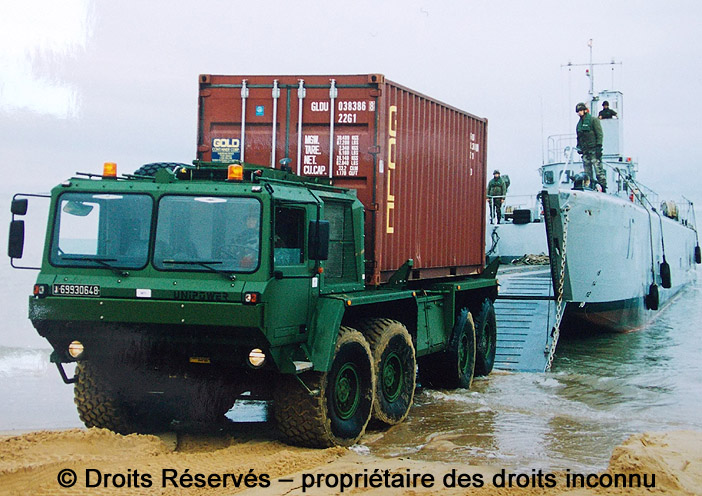 Unipower MPI BT120, VPCM (Véhicule Porte Conteneur Maritime, 6993-0648, 519e Régiment du Train ; 2005