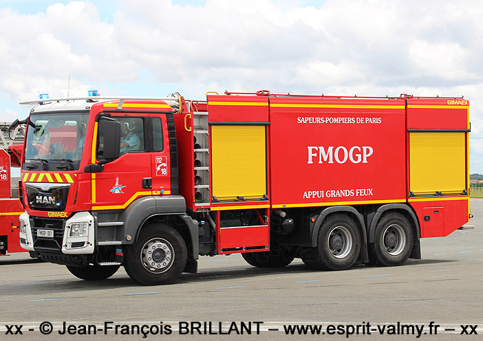 MAN TGS 33.440, FMOGP (Fourgon Mousse Grande Puissance), 001, Brigade de Sapeurs-Pompiers de Paris ; 2021