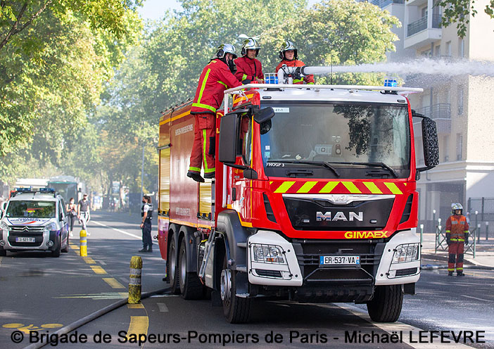 MAN TGS 33.440, FMOGP (Fourgon Mousse Grande Puissance), 003, Brigade de Sapeurs-Pompiers de Paris ; 2021