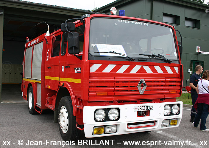 Renault G230, Fourgon Pompe - Tonne, 7933-0072, Escadron de Sécurité Incendie et de Sauvetage 1H.133 ; 2007
