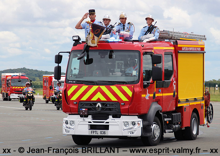 FPTL (Fourgon Pompe-Tonne Léger), Renault/Gimaex, FPTL 036, Brigade de Sapeurs-Pompiers de Paris ; 2021